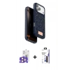 MARSİLYAN™- iPhone 17 Pro Max Kılıf Vadi Klasik Serisi - Siyah Bilvis 3X AR Hayalet Cam Ekran Koruyucu + Bilvis Titan Kamera Lens - TU