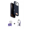 MARSİLYAN™- iPhone 17 Pro Max Kılıf Vadi Klasik Serisi - Siyah Bilvis 3X AR Hayalet Cam Ekran Koruyucu + Bilvis Titan Kamera Lens - LT