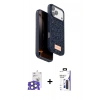 MARSİLYAN™- iPhone 17 Pro Max Kılıf Vadi Klasik Serisi - Siyah Bilvis 3X AR Hayalet Cam Ekran Koruyucu + Bilvis Titan Kamera Lens - NLGY