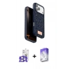 MARSİLYAN™- iPhone 17 Pro Max Kılıf Vadi Klasik Serisi - Siyah Bilvis 5in1 3D Magic Cam Ekran Koruyucu + Bilvis Titan Kamera Lens - GS