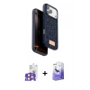 MARSİLYAN™- iPhone 17 Pro Max Kılıf Vadi Klasik Serisi - Siyah Bilvis 5in1 5D Magic Hayalet Cam Ekran Koruyucu + Bilvis Titan Kamera Lens - TU
