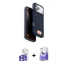 MARSİLYAN™- iPhone 17 Pro Max Kılıf Vadi Klasik Serisi - Siyah Bilvis 5in1 5D Magic Hayalet Cam Ekran Koruyucu + Bilvis Titan Kamera Lens - LT