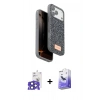 MARSİLYAN™- iPhone 17 Pro Max Kılıf Vadi Klasik Serisi - Siyah Bilvis 5in1 5D Magic Hayalet Cam Ekran Koruyucu + Bilvis Titan Kamera Lens - LT