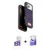 MARSİLYAN™- iPhone 17 Pro Max Kılıf Vadi Klasik Serisi - Siyah Bilvis 5in1 5D Magic Hayalet Cam Ekran Koruyucu + Natural Grey Bilvis Titan Kamera Lens