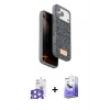 MARSİLYAN™- iPhone 17 Pro Max Kılıf Vadi Klasik Serisi - Siyah Bilvis 5in1 5D Magic Hayalet Cam Ekran Koruyucu + Gümüş Bilvis Titan Kamera Lens