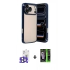 MARSİLYAN™- iPhone 17 Pro Max Kılıf Vadi Minimal - Şeffaf 360 Full Body Arka Koruyucu + Bilvis Titan Kamera Lens - NLGY