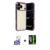 MARSİLYAN™- iPhone 17 Pro Max Kılıf Vadi Minimal - Şeffaf 360 Full Body Arka Koruyucu + Bilvis Titan Kamera Lens - NLGY