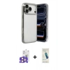 MARSİLYAN™- iPhone 17 Pro Max Kılıf Vadi Minimal - Şeffaf Pasifik Cam Ekran Koruyucu + Bilvis Titan Kamera Lens - TU