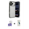 MARSİLYAN™- iPhone 17 Pro Max Kılıf Vadi Minimal - Şeffaf Pasifik Cam Ekran Koruyucu + Bilvis Titan Kamera Lens - NLGY
