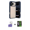 MARSİLYAN™- iPhone 17 Pro Max Kılıf Vadi Minimal - Siyah 360 Mat Full Body Arka Koruyucu + Bilvis Titan Kamera Lens - LT