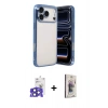MARSİLYAN™- iPhone 17 Pro Max Kılıf Vadi Minimal - Siyah Bilvis 3D Cam Ekran Koruyucu + Bilvis Titan Kamera Lens - LT