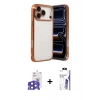 MARSİLYAN™- iPhone 17 Pro Max Kılıf Vadi Minimal - Siyah Bilvis 3X AR HD Cam Ekran Koruyucu + Bilvis Titan Kamera Lens - LT