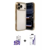 MARSİLYAN™- iPhone 17 Pro Max Kılıf Vadi Minimal - Siyah Bilvis 3X AR HD Cam Ekran Koruyucu + Bilvis Titan Kamera Lens - TU