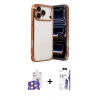 MARSİLYAN™- iPhone 17 Pro Max Kılıf Vadi Minimal - Siyah Bilvis 3X AR HD Cam Ekran Koruyucu + Bilvis Titan Kamera Lens - TU
