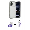MARSİLYAN™- iPhone 17 Pro Max Kılıf Vadi Minimal - Siyah Bilvis 3X AR HD Cam Ekran Koruyucu + Bilvis Titan Kamera Lens - NLGY
