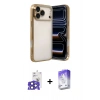 MARSİLYAN™- iPhone 17 Pro Max Kılıf Vadi Minimal - Siyah Bilvis 5in1 3D Magic Cam Ekran Koruyucu + Bilvis Titan Kamera Lens - LT