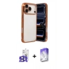 MARSİLYAN™- iPhone 17 Pro Max Kılıf Vadi Minimal - Siyah Bilvis 5in1 3D Magic Cam Ekran Koruyucu + Bilvis Titan Kamera Lens - LT