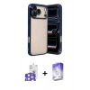 MARSİLYAN™- iPhone 17 Pro Max Kılıf Vadi Minimal - Siyah Bilvis 5in1 3D Magic Cam Ekran Koruyucu + Bilvis Titan Kamera Lens - GS