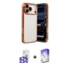 MARSİLYAN™- iPhone 17 Pro Max Kılıf Vadi Minimal - Siyah Bilvis 5in1 3D Magic Cam Ekran Koruyucu + Bilvis Titan Kamera Lens - GS