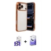 MARSİLYAN™- iPhone 17 Pro Max Kılıf Vadi Minimal - Siyah Bilvis 5in1 5D Magic Hayalet Cam Ekran Koruyucu + Bilvis Titan Kamera Lens - NLGY