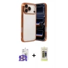 MARSİLYAN™- iPhone 17 Pro Max Kılıf Vadi Minimal - Siyah Joko Magic 5D Hayalet Cam + Bilvis Titan Kamera Lens - TU
