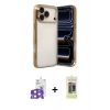 MARSİLYAN™- iPhone 17 Pro Max Kılıf Vadi Minimal - Siyah Joko Magic 5D Hayalet Cam + Bilvis Titan Kamera Lens - TU