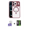 MARSİLYAN™- iPhone 17 Pro Max Kılıf Yadigar Asil Koleksiyonu - Şeffaf 360 Full Body Arka Koruyucu + Bilvis Titan Kamera Lens - GS