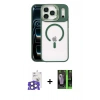 MARSİLYAN™- iPhone 17 Pro Max Kılıf Yadigar Asil Koleksiyonu - Şeffaf 360 Full Body Arka Koruyucu + Bilvis Titan Kamera Lens - NLGY