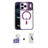 MARSİLYAN™- iPhone 17 Pro Max Kılıf Yadigar Asil Koleksiyonu - Şeffaf Pasifik Cam Ekran Koruyucu + Bilvis Titan Kamera Lens - TU