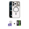 MARSİLYAN™- iPhone 17 Pro Max Kılıf Yadigar Asil Koleksiyonu - Siyah 360 Mat Full Body Arka Koruyucu + Bilvis Titan Kamera Lens - GS
