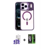 MARSİLYAN™- iPhone 17 Pro Max Kılıf Yadigar Asil Koleksiyonu - Siyah 360 Mat Full Body Arka Koruyucu + Bilvis Titan Kamera Lens - GS