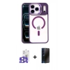 MARSİLYAN™- iPhone 17 Pro Max Kılıf Yadigar Asil Koleksiyonu - Siyah 3D Antistatik Hayalet Cam Ekran Koruyucu + Bilvis Titan Kamera Lens - GS