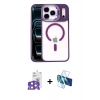 MARSİLYAN™- iPhone 17 Pro Max Kılıf Yadigar Asil Koleksiyonu - Siyah 3D Antistatik Seramik Nano Ekran Koruyucu + Bilvis Titan Kamera Lens - TU