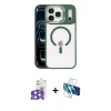 MARSİLYAN™- iPhone 17 Pro Max Kılıf Yadigar Asil Koleksiyonu - Siyah 3D Antistatik Seramik Nano Ekran Koruyucu + Bilvis Titan Kamera Lens - TU