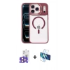 MARSİLYAN™- iPhone 17 Pro Max Kılıf Yadigar Asil Koleksiyonu - Siyah 3D Antistatik Seramik Nano Ekran Koruyucu + Bilvis Titan Kamera Lens - TU