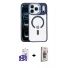 MARSİLYAN™- iPhone 17 Pro Max Kılıf Yadigar Asil Koleksiyonu - Siyah Bilvis 3D Cam Ekran Koruyucu + Bilvis Titan Kamera Lens - LT