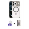 MARSİLYAN™- iPhone 17 Pro Max Kılıf Yadigar Asil Koleksiyonu - Siyah Bilvis 3D Cam Ekran Koruyucu + Bilvis Titan Kamera Lens - LT