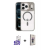 MARSİLYAN™- iPhone 17 Pro Max Kılıf Yadigar Asil Koleksiyonu - Siyah Bilvis 3D Cam Ekran Koruyucu + Bilvis Titan Kamera Lens - GS