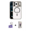 MARSİLYAN™- iPhone 17 Pro Max Kılıf Yadigar Asil Koleksiyonu - Siyah Bilvis 3D Cam Ekran Koruyucu + Natural Grey Bilvis Titan Kamera Lens