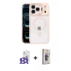 MARSİLYAN™- iPhone 17 Pro Max Kılıf Yadigar Asil Koleksiyonu - Siyah Bilvis 3D Cam Ekran Koruyucu + Natural Grey Bilvis Titan Kamera Lens