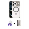 MARSİLYAN™- iPhone 17 Pro Max Kılıf Yadigar Asil Koleksiyonu - Siyah Bilvis 3D Cam Ekran Koruyucu + Bilvis Titan Kamera Lens - TU