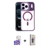 MARSİLYAN™- iPhone 17 Pro Max Kılıf Yadigar Asil Koleksiyonu - Siyah Bilvis 3D Cam Ekran Koruyucu + Bilvis Titan Kamera Lens - TU