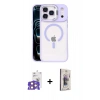 MARSİLYAN™- iPhone 17 Pro Max Kılıf Yadigar Asil Koleksiyonu - Siyah Bilvis 3D Cam Ekran Koruyucu + Bilvis Titan Kamera Lens - TU