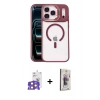 MARSİLYAN™- iPhone 17 Pro Max Kılıf Yadigar Asil Koleksiyonu - Siyah Bilvis 3D Cam Ekran Koruyucu + Bilvis Titan Kamera Lens - TU