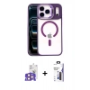 MARSİLYAN™- iPhone 17 Pro Max Kılıf Yadigar Asil Koleksiyonu - Siyah Bilvis 3X AR Hayalet Cam Ekran Koruyucu + Bilvis Titan Kamera Lens - TU
