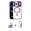 MARSİLYAN™- iPhone 17 Pro Max Kılıf Yadigar Asil Koleksiyonu - Siyah Bilvis 3X AR HD Cam Ekran Koruyucu + Bilvis Titan Kamera Lens - GS