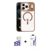 MARSİLYAN™- iPhone 17 Pro Max Kılıf Yadigar Asil Koleksiyonu - Siyah Bilvis 3X AR HD Cam Ekran Koruyucu + Bilvis Titan Kamera Lens - GS