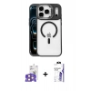 MARSİLYAN™- iPhone 17 Pro Max Kılıf Yadigar Asil Koleksiyonu - Siyah Bilvis 3X AR HD Cam Ekran Koruyucu + Bilvis Titan Kamera Lens - TU