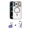 MARSİLYAN™- iPhone 17 Pro Max Kılıf Yadigar Asil Koleksiyonu - Siyah Bilvis 3X AR HD Cam Ekran Koruyucu + Bilvis Titan Kamera Lens - TU