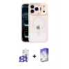 MARSİLYAN™- iPhone 17 Pro Max Kılıf Yadigar Asil Koleksiyonu - Siyah Bilvis 5in1 3D Magic Cam Ekran Koruyucu + Bilvis Titan Kamera Lens - GS